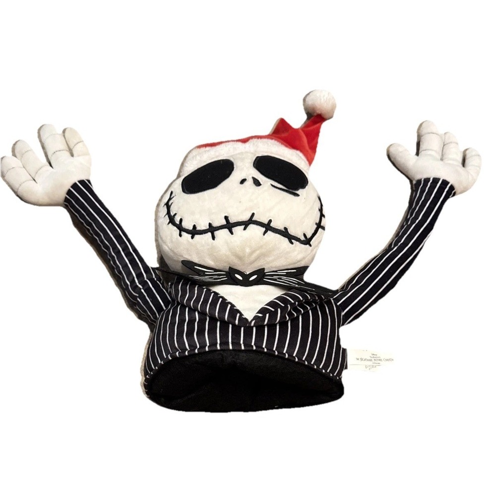 Nightmare Before Christmas Jack Skellington Tree Topper Plush Holiday Decor